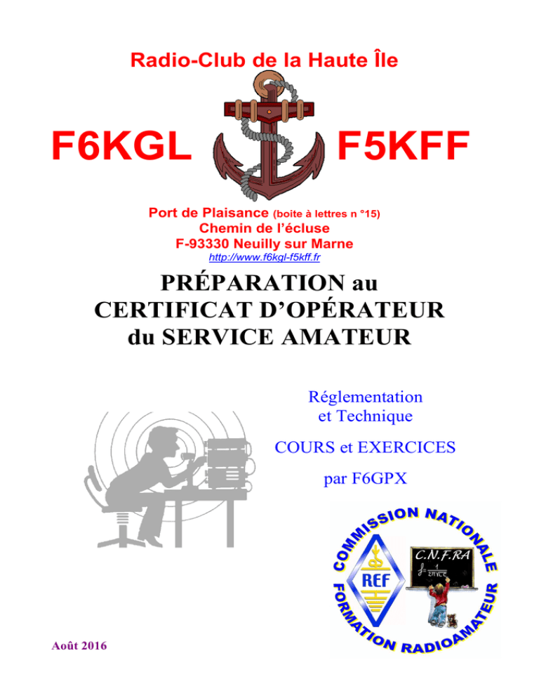 Présentation cours PDF F6KGL